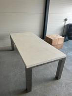 Witte betonciré eettafel!, Huis en Inrichting, Tafels | Eettafels, Ophalen, Zo goed als nieuw, Rechthoekig, 50 tot 100 cm