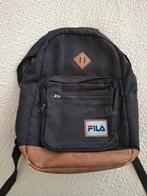 Fila schooltas rugtas zwart met bruin, Ophalen, Gebruikt, 25 tot 40 cm, 30 tot 45 cm