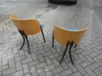 Vintage stoelen (2) van Massimo Simonetti Mid Century Italy, Huis en Inrichting, Metaal, Twee, Gebruikt, Ophalen