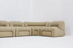 Vintage Italiaanse modulaire elementen bank jaren 70, Huis en Inrichting, Banken | Bankstellen, Ophalen, 250 tot 300 cm, Hoekbank