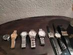 Lot van 8 diverse horloges, Overige merken, Staal, Gebruikt, Staal