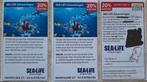 Sealife Scheveningen 20% korting Sea life, Kortingskaart, Drie personen of meer