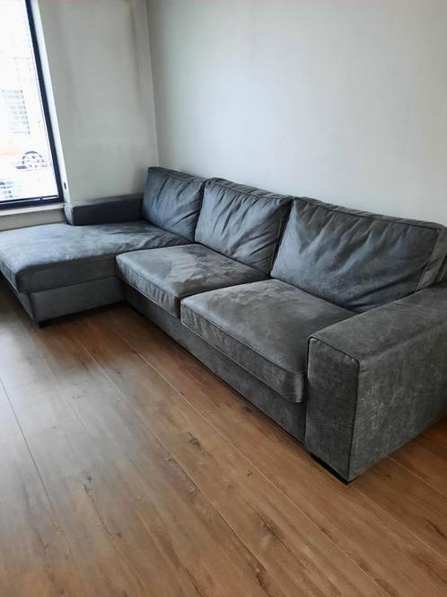 Ruime loungebank  urban sofa, Huis en Inrichting, Banken | Complete zithoeken, Zo goed als nieuw, Leer, Ophalen