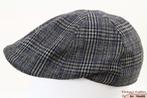 Flatcap Platte pet grijs blauw geruit 58 en 59 Nieuw, Kleding | Heren, Hoeden en Petten, Ophalen of Verzenden, Nieuw, Pet