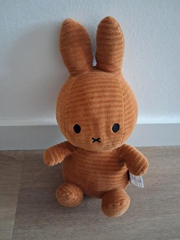 Knuffel Nijntje Miffy rib corduroy oranje bruin 32 cm L104 beschikbaar voor biedingen