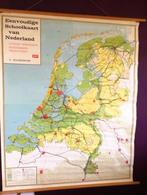 Schoolkaart Oud-Nederland, Ophalen of Verzenden, Aardrijkskunde