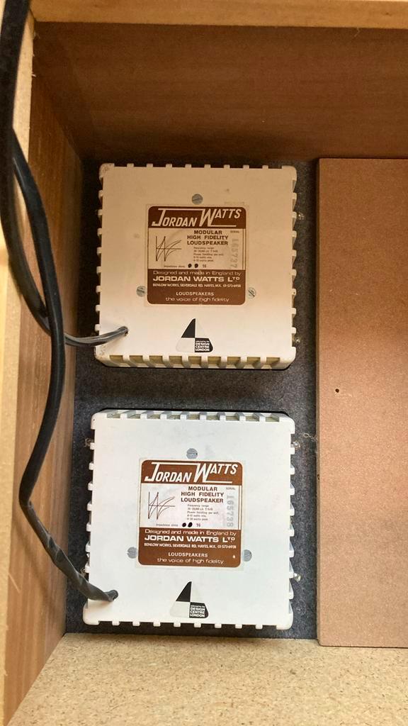 Jordan Watts breedband modules, Audio, Tv en Foto, Luidsprekers, Zo goed als nieuw, Front, Rear of Stereo speakers, Minder dan 60 watt