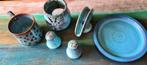 KERAMIEK SET BLAUW Z.G.A.N, Antiek en Kunst, Antiek | Keramiek en Aardewerk, Ophalen
