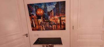 Olieveef Schilderij van Amsterdam beschikbaar voor biedingen
