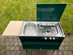 Bermkeuken Jamet gasstel wasbak., Caravans en Kamperen, Kampeeraccessoires, Ophalen of Verzenden, Gebruikt
