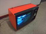Crown ZW TV oranje seventies Made in Japan, Ophalen of Verzenden, Gebruikt, Minder dan 40 cm, Overige merken