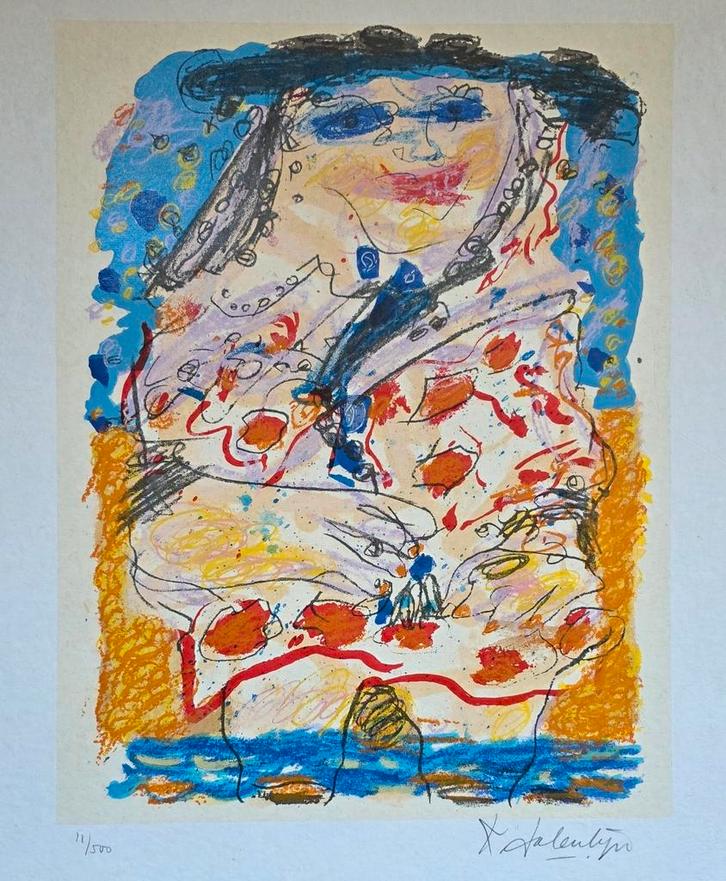 hand gesigneerde en genummerde zeefdruk van Kees Salentijn, Antiek en Kunst, Kunst | Litho's en Zeefdrukken, Ophalen of Verzenden