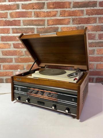 Philips H3X 52 AT art deco platenspeler radio combo, grijze  beschikbaar voor biedingen