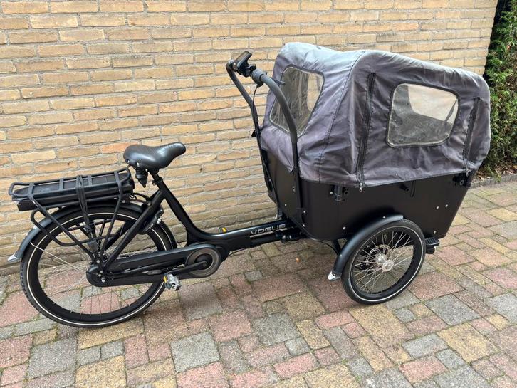 Elektrische bakfiets vogue carry 3. 500km!, Fietsen en Brommers, Fietsen | Bakfietsen, Zo goed als nieuw, 4 kinderen of meer, Ophalen of Verzenden