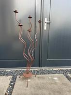 Roestige Decoratieve Kandelaar - 125cm, Ophalen, Gebruikt, Bruin, Kandelaar