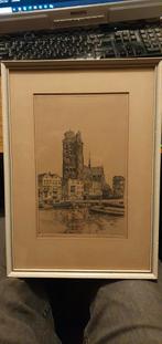 Dordrecht - T M Franken, Antiek en Kunst, Kunst | Etsen en Gravures, Ophalen of Verzenden
