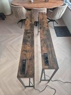 SPLINTERNIEUWE sidetables met stopcontacten en USB, Ophalen, Nieuw, Minder dan 25 cm, 150 tot 200 cm