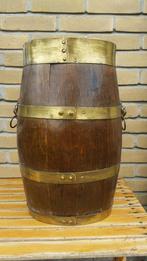 Haringvaatje eikenhout met leeuwenkopjes, Ophalen of Verzenden, Gebruikt, Hout