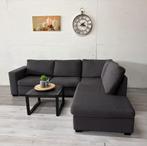 Hoekbank Antraciet - Bezorging mogelijk, 125 cm of meer, 125 cm of meer, Ophalen of Verzenden, Zo goed als nieuw