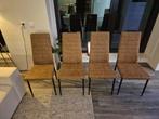 4 Nieuwe Leen Bakker Eetkamerstoelen, Ophalen, Bruin, Nieuw, Metaal