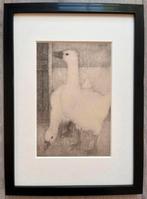 Jan Mankes 1889-1920 / Heliogravure 2 Ganzen 1923, Antiek en Kunst, Kunst | Etsen en Gravures, Ophalen of Verzenden