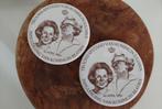 Onderzetters Inhuldiging Koningin Beatrix 1980, Antiek en Kunst, Ophalen of Verzenden