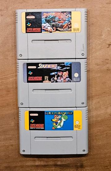 SNES Super Mario World, Starwing en Street Fighter 2 te koop beschikbaar voor biedingen