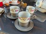 Espresso kopjes in tinnen houder, Ophalen of Verzenden