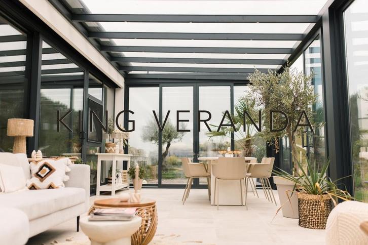 Aluminium Veranda op Maat incl. Montage | King Veranda, Tuin en Terras, Overkappingen, Nieuw, Veranda, Ophalen of Verzenden