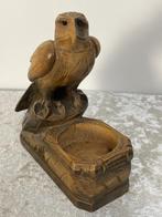 Zwarte Woud Roofvogel met bakje, Antiek en Kunst, Ophalen of Verzenden