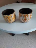 te koop 2 bloempotten voor binnen, Ophalen, Rond, Binnen, Zo goed als nieuw