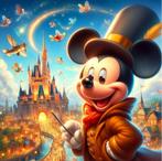 Diamond painting Mickey Mouse 50x50 vierkante steentjes, Ophalen of Verzenden, Nieuw, Knutselwerk