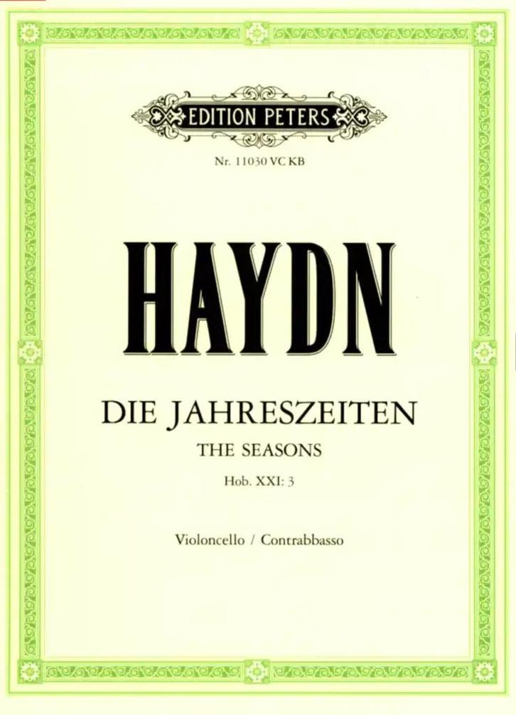 Haydn - Die Jahreszeiten Hob. XXI:3 Edition Peters, Muziek en Instrumenten, Bladmuziek, Zo goed als nieuw, Artiest of Componist