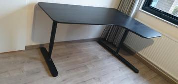 IKEA Bekant Bureau rechts Zwart + Bureaustoel - afbeelding 2