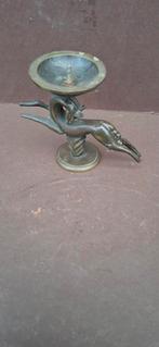 Art Deco Bronzen Kandelaar, Antiek en Kunst, Ophalen of Verzenden, Koper of Brons