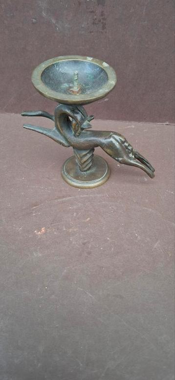 Art Deco Bronzen Kandelaar beschikbaar voor biedingen