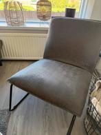 Fauteuil ~ Leen Bakker ~ leatherlook ~ antraciet, Huis en Inrichting, Ophalen, Zo goed als nieuw, Grijs, Eén