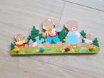 Houten Kinderkapstok met Beren, Ophalen of Verzenden, Zo goed als nieuw, Kapstokje