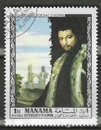 Manama 1968 - Stampworld 154 - Schilderijen (ST), Postzegels en Munten, Postzegels | Azië, Zuidoost-Azië, Ophalen, Gestempeld