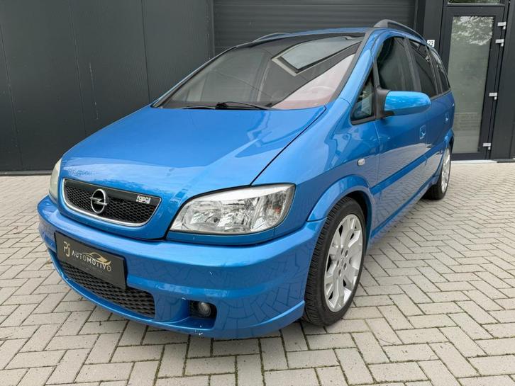 Opel Zafira 2.0 OPC 2002 Blauw, Auto's, Opel, Bedrijf, Zafira, Benzine, G, MPV, Handgeschakeld, Origineel Nederlands, Blauw, Zwart