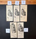 5 advertenties ‘Brasso koperpoets’ (1950-1951), Ophalen of Verzenden, 1940 tot 1960, Knipsel(s)