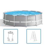 Intex Prism Pool diam. 366 cm. badwandhoogte 99 cm. incl. fi, Tuin en Terras, Zwembaden, Ophalen, 80 tot 120 cm, Rond, Opzetzwembad