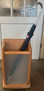 Paraplubak met mat glas., Ophalen, Gebruikt, Hout
