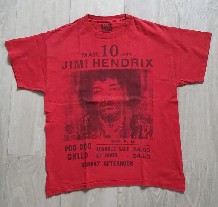 Vintage Jimi Hendrix Voodoo Child T-shirt 1968, Verzamelen, Muziek, Artiesten en Beroemdheden, Gebruikt, Kleding, Ophalen of Verzenden