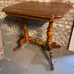 Antieke houten tafel met gedraaide poten  brocante, Ophalen