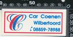Sticker: Car Coenen - Wilbertoord, Verzamelen, Stickers, Ophalen of Verzenden