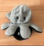 Omkeerbare Mood knuffel. Emotie knuffel Octopus Grijs-Zwart, Ophalen of Verzenden, Zo goed als nieuw, Overige typen