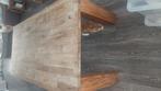 Massief teak eettafel, Ophalen, Gebruikt, 100 tot 150 cm, Teakhout
