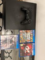 PS4 Slim 500GB met Controller en Games, Spelcomputers en Games, Spelcomputers | Sony PlayStation 4, Ophalen of Verzenden, Met 1 controller