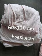 Roze hoeslaken 60x120cm, Ophalen of Verzenden, Roze, Hoeslaken of Sloop